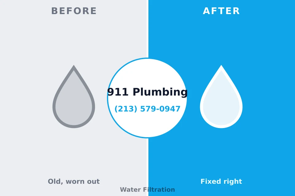 Before and after: plumbing repair Orchard Grass Hills, KY